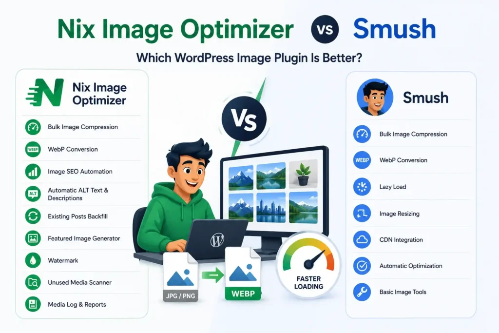 Nix Image Optimizer vs Smush: Which WordPress Image Plugin Is Better?